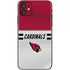 NFL Arizona Cardinals White Striped iPhone 11 Skin